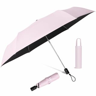 【色: ピンク】[SLEEPSINERO] 折りたたみ傘 uvカット 100 遮(その他)