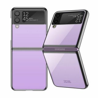 【色:ブラック】Galaxy Z Flip4 用 ケース クリア SCG17/S(その他)