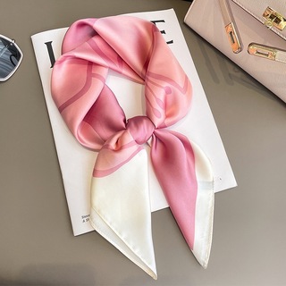 売れ筋商品♡　スカーフ　花柄　バッグチャーム　フォーマル　紫外線対策　ピンク　(バンダナ/スカーフ)