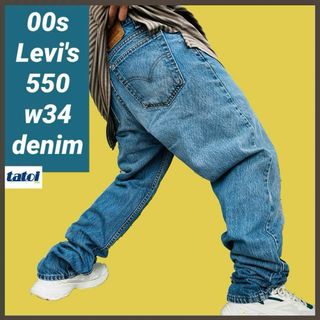 リーバイス(Levi's)の269)00sリーバイス550ワイドテーパードデニムパンツジーンズジーパンw34(デニム/ジーンズ)