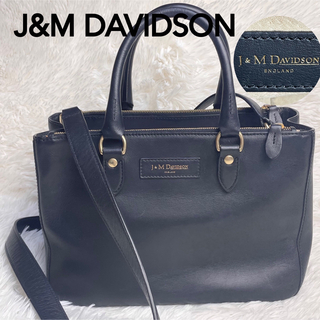 J&M DAVIDSON - 【極美品】ジェイアンドエムデヴィッドソン チャーリー 2wayバッグ ネイビー