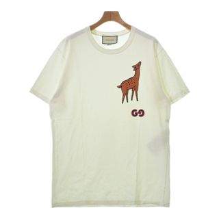 グッチ(Gucci)のGUCCI グッチ Tシャツ・カットソー M 白 【古着】【中古】(Tシャツ/カットソー(半袖/袖なし))