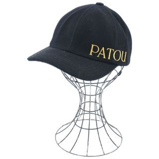 パトゥ(PATOU)のPATOU パトゥ キャップ M-L 黒 【古着】【中古】(キャップ)