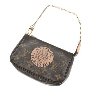 ルイヴィトン(LOUIS VUITTON)のLOUIS VUITTON ルイヴィトン ポーチ - 茶xベージュ(総柄) 【古着】【中古】(ポーチ)