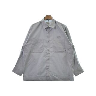 WTAPS ダブルタップス カジュアルシャツ 2(M位) グレー 【古着】【中古】(シャツ)