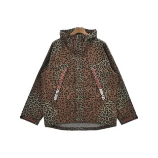 シュプリーム(Supreme)のSupreme シュプリーム マウンテンパーカー M 茶x黒(豹柄) 【古着】【中古】(マウンテンパーカー)