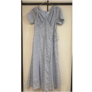 ハーリップトゥ(Her lip to)のherlipto Palermo wrap-effect dress(ロングワンピース/マキシワンピース)