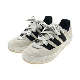 アディダス(adidas)のadidas アディダス スニーカー 28cm ライトグレーx黒 【古着】【中古】(スニーカー)