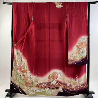 振袖 身丈162.5cm 裄丈66cm 正絹 秀品 【中古】(着物)