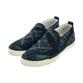 ルイヴィトン(LOUIS VUITTON)のLOUIS VUITTON スニーカー UK8(26.5cm位) 紺(総柄) 【古着】【中古】(スニーカー)