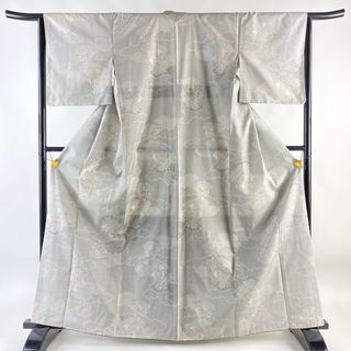 紬 身丈165.5cm 裄丈66cm 正絹 秀品 【中古】(着物)