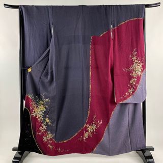 振袖 身丈161cm 裄丈68cm 正絹 名品 【中古】(着物)