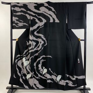 訪問着 身丈156cm 裄丈66.5cm 正絹 逸品 【中古】(着物)