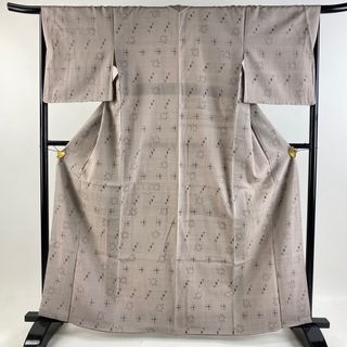 結城紬 身丈163.5cm 裄丈67.5cm 正絹 美品 逸品 【中古】(着物)