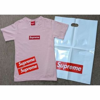 シュプリーム(Supreme)のSupremeシュプリームのTシャッツ サイズM ピンク レディース(Tシャツ(半袖/袖なし))