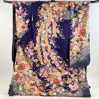 振袖 身丈175cm 裄丈73cm 正絹 美品 逸品 【中古】(着物)