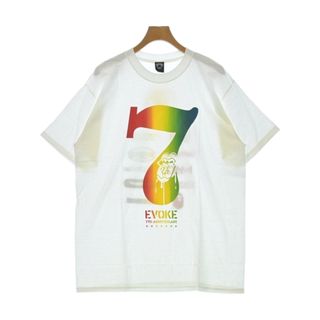 evoke イヴォーク Tシャツ・カットソー L 白 【古着】【中古】(Tシャツ/カットソー(半袖/袖なし))