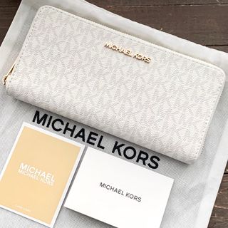 Michael Kors - 新品未使用 マイケルコース 長財布 ラウンドジップ オプティックホワイト