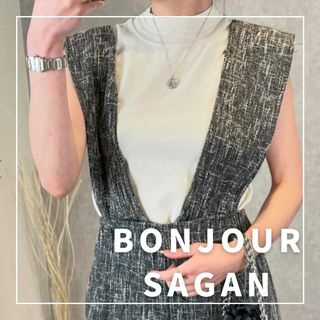 ボンジュールサガン(BONJOUR SAGAN)の"新品・タグ付"2WAYツイードサロペット/BONJOUR SAGAN(サロペット/オーバーオール)