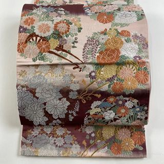 袋帯 美品 秀品 六通 正絹 【中古】(帯)