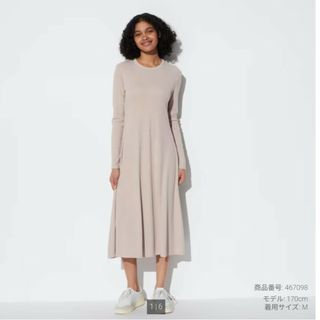 ユニクロ(UNIQLO)の【UNIQLO】Mサイズ ワンピース(ロングワンピース/マキシワンピース)