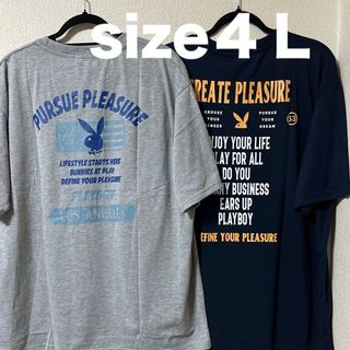 プレイボーイ(PLAYBOY)の大きいサイズメンズ＊新品タグ付きPLAYBOY Ｔシャツ2枚(Tシャツ/カットソー(半袖/袖なし))