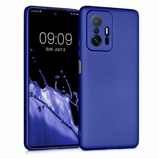 【色:メタリック青】kwmobile スマホケース 対応: Xiaomi 11T(その他)