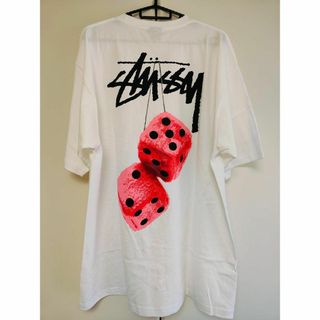 ステューシー(STUSSY)のSTUSSY DICE TEE　XLサイズ　ホワイト　ステューシー(Tシャツ/カットソー(半袖/袖なし))