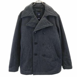 ギャップ(GAP)のギャップ ウール ピーコート S グレー GAP 裏キルティング メンズ(ピーコート)