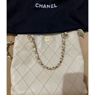 CHANEL - chanel シャネル スモールジップショッピングバッグのショルダーバッグ