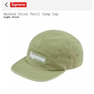 Supreme - 【新品】Supreme Washed Chino Twill Camp Cap