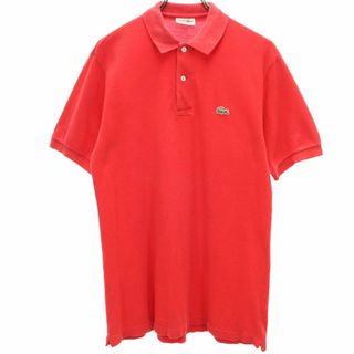 シュミーズラコステ 半袖 ポロシャツ 20 レッド CHEMISE LACOSTE 鹿の子地 メンズ(ポロシャツ)