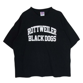 ロットワイラー(ROTTWEILER)のROTTWEILER ロットワイラー 22AW RW22A0635 LINE B.D TEE ロゴ 半袖 Tシャツ ブラック系 XL【中古】(シャツ)