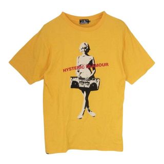 ヒステリックグラマー(HYSTERIC GLAMOUR)のHYSTERIC GLAMOUR ヒステリックグラマー 02212CT13 KILLING MUSIC プリント Tシャツ 半袖 イエロー系 S【中古】(シャツ)