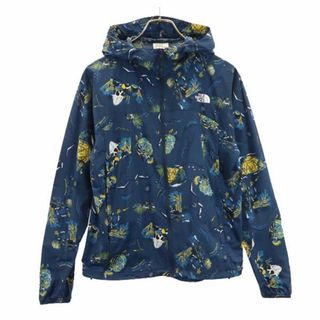 ザノースフェイス(THE NORTH FACE)のザノースフェイス アウトドア NPW21810 総柄 ナイロンジャケット XL ネイビー THE NORTH FACE レディース(ナイロンジャケット)