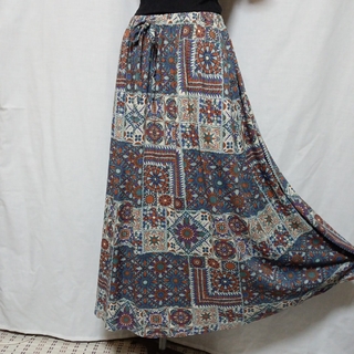 チチカカ(titicaca)の新品 チチカカ フレアスカート エスニック アジアン インド製(ロングスカート)