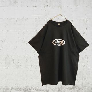 【XLサイズ】企業ロゴアライaraiTシャツヘルメットバイクカフェレーサー好きに(Tシャツ/カットソー(半袖/袖なし))