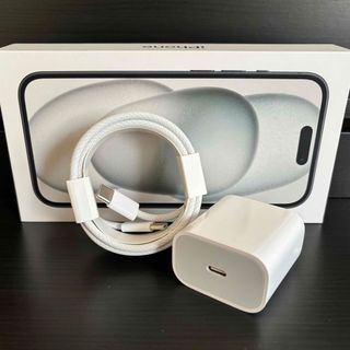 iPhone15充電器2m type-c USB-C 充電ケーブルC-Cセット(バッテリー/充電器)