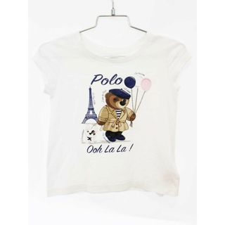 ラルフローレン(Ralph Lauren)の【夏物 新入荷!】[ラルフローレン/Ralph Lauren]100cm 半袖Tシャツ/半袖カットソー 白 ベア【中古】子供服 キッズ kids 女の子 夏 tops 135042(Tシャツ/カットソー)