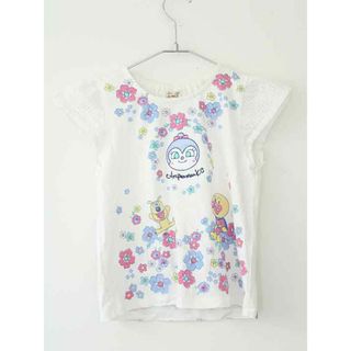 アンパンマン - 【夏物 新入荷!】†アンパンマンキッズコレクション/Anpanman kids collection†120cm 半袖Tシャツ/半袖カットソー 白【中古】子供服 キッズ kids 女の子 夏 tops135042