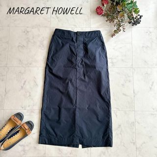 MARGARET HOWELL - 美品　22SS マーガレットハウエル　コットンポプリンマキシスカート