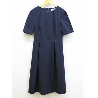 【夏物 新入荷】新品未使用品★ICHIE STRAWBERRY-FIELDS/イチエ ストロベリーフィールズ★半袖ワンピース/シンプル/上品/かわいい/ワンピース/半袖 ネイビー/紺 レディース 38【中古】春夏 135042(その他)