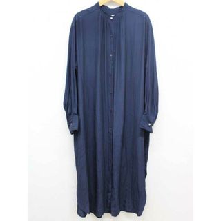 プラージュ(Plage)の【夏物 新入荷】‡Plage/プラージュ‡ボリュームフレアシャツワンピース/長袖/ロング丈ネイビー/紺 レディース【中古】夏春 onepi 306042(その他)