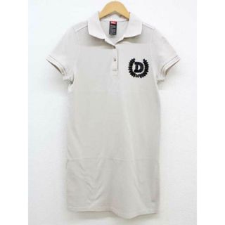 ダブルスタンダードクロージング(DOUBLE STANDARD CLOTHING)の【夏物 新入荷】‡DOUBLE STANDARD CLOTHING/ダブルスタンダードクロージング‡ポロシャツワンピース/ビーズ装飾/半袖/膝丈 グレージュ レディース  【中古】 夏 onepi 825042(その他)