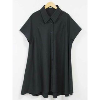 アンビー(ENVYM)の【夏物 新入荷】☆ENVYM/アンビー☆シャツチュニック/ブラウス、チュニック/ワンピース/無地/半袖 ブラック/黒 レディース F【中古】夏 135042(チュニック)