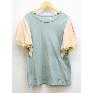 フィス(FITH)の【夏物 新入荷】★FITH/フィス★袖切替カットソー/おしゃれ/カジュアル/かわいい/トップス/カットソー/半袖 ピンク×グリーン レディース 【中古】夏 135042(Tシャツ(半袖/袖なし))