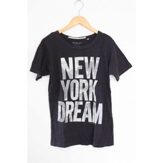 ゴートゥーハリウッド(GO TO HOLLYWOOD)の【夏物 新入荷】●GO TO HOLLYWOOD/ゴートゥーハリウッド●プリントカットソー/Tシャツ/半袖/クルーネック ネイビー/紺 レディース 2【中古】夏 406042(Tシャツ(半袖/袖なし))