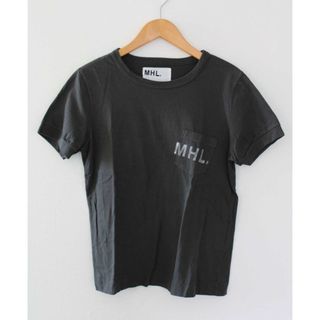 マーガレットハウエル(MARGARET HOWELL)の【夏物 新入荷】新品 未使用品●MARGARET HOWELL/マーガレットハウエル●PRINTED COTTON JERSEY/ポケットTシャツ/カットソー/半袖/クルーネック グレー レディース 2 夏 406042(Tシャツ(半袖/袖なし))