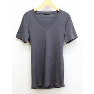 アバティ(AVATI)の【夏物 新入荷】★AVATI/アバティ★ベーシックVネックカットソー/おしゃれ/カジュアル/シンプル/トップス/カットソー/Tシャツ/半袖 チャコールグレー/灰色 レディース 2【中古】夏 135042(Tシャツ(半袖/袖なし))