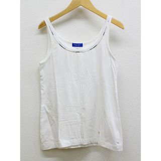 ブルーレーベルクレストブリッジ(BLUE LABEL CRESTBRIDGE)の【夏物 新入荷】★BLUE LABEL CRESTBRIDGE/ブルーレーベルクレストブリッジ★ノースリーブカットソー/シンプル/トップス/カットソー/ノースリーブ ホワイト/白 レディース 38【中古】夏 135042(Tシャツ(半袖/袖なし))